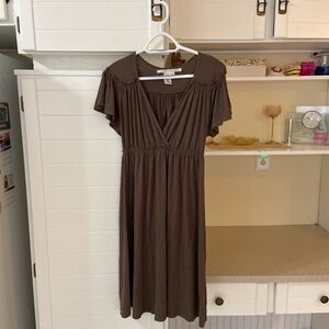 Olive Green Midi Dress